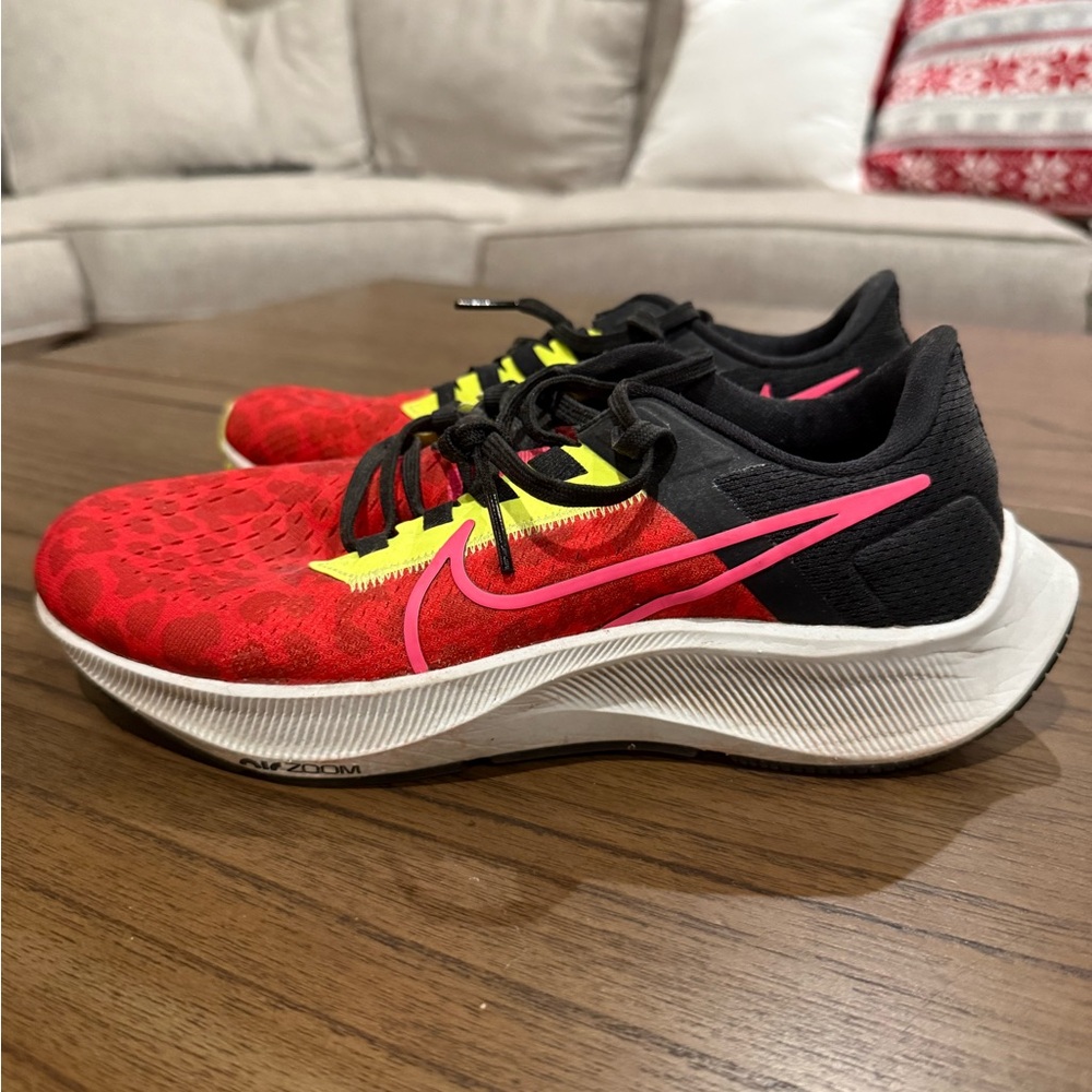 Nike Red and Black Running Shoes size 7